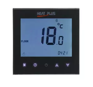 Терморегулятор HEAT PLUS iTeo4 (програмований сенсорний) чорний Терморегулятор HEAT PLUS iTeo4 (програмований сенсорний) чорний
